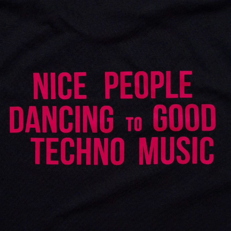 Peoples Techno Back Print - Tshirt - Black