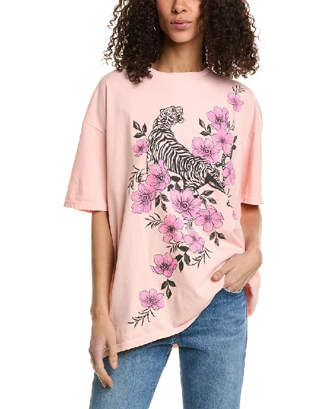 Project Social T Tiger Fleur Oversized T-Shirt