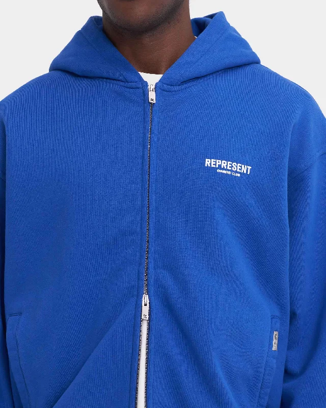 Represent Owners Club Zip Hoodie - Cobalt