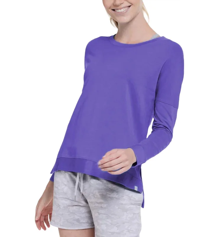 Riverwalk Sweatshirt In Vibrant Purple