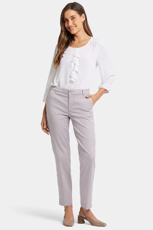 Sadie Slim Pant - Pearl Grey