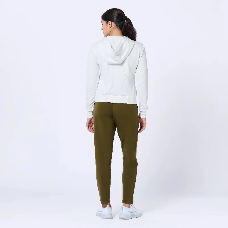 Slim Fit Hoodie - Pearl White