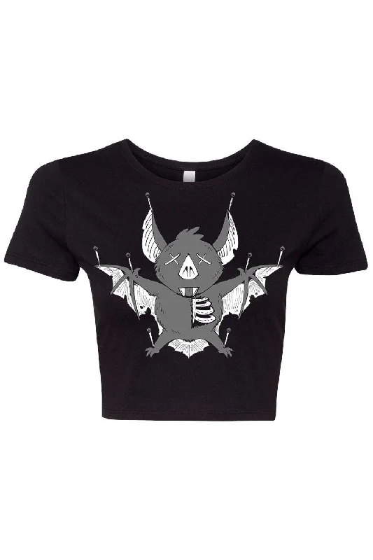 Taxidermy Bat Crop Top