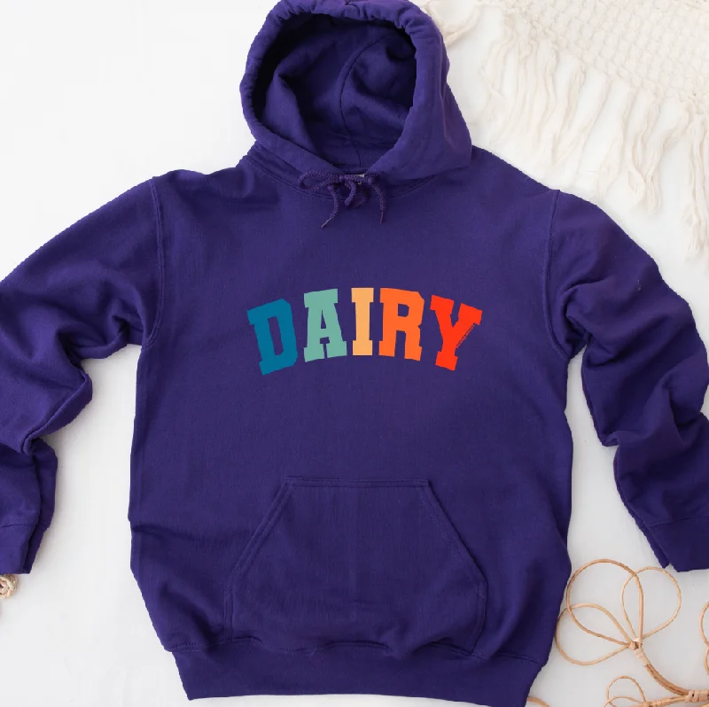 Varsity Color DAIRY Hoodie (S-3XL) Unisex - Multiple Colors!