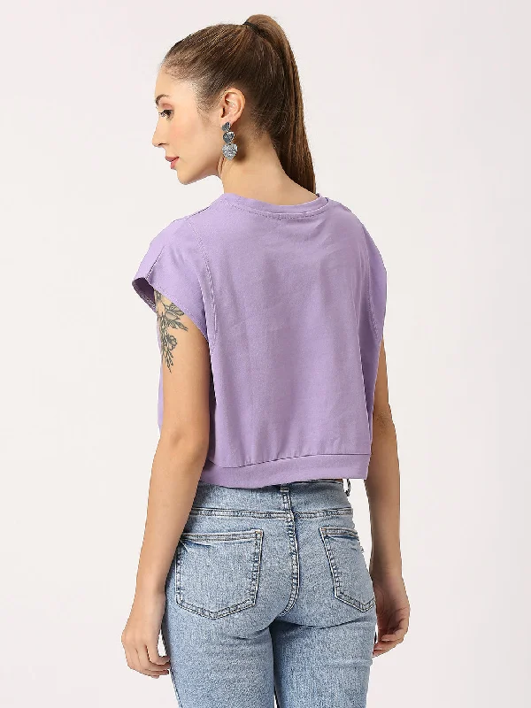 Violet Basic Women T-shirt