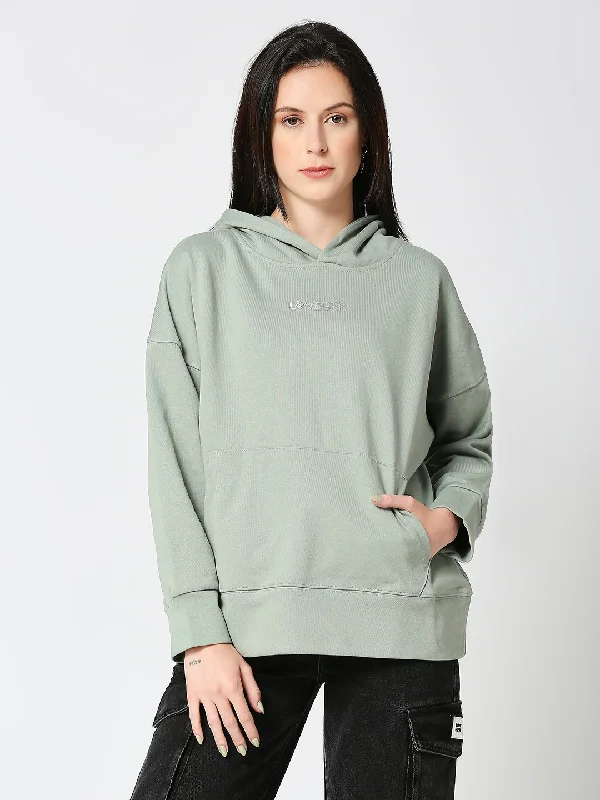 Women’s Oversized Mint Hoodie