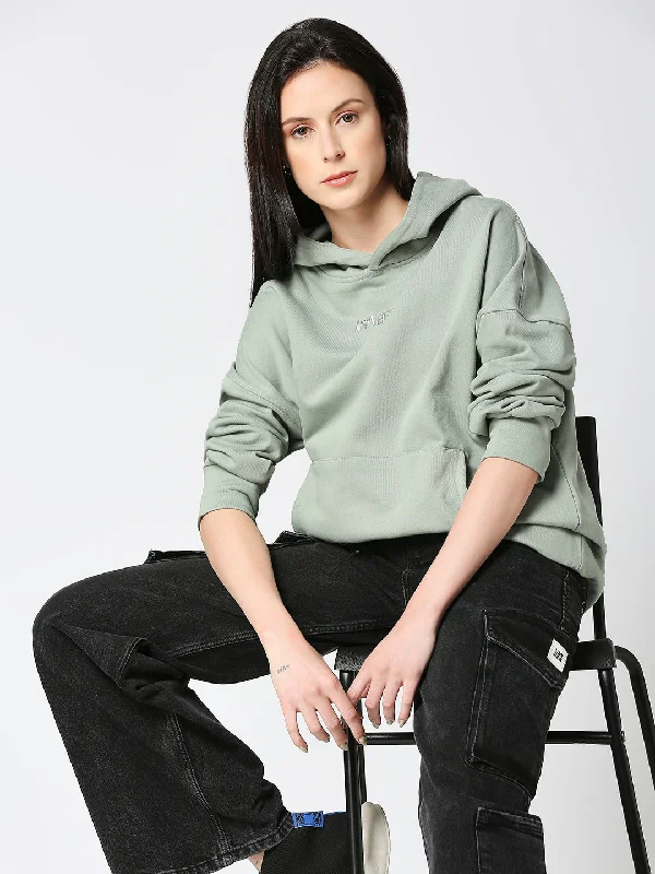 Women’s Oversized Mint Hoodie