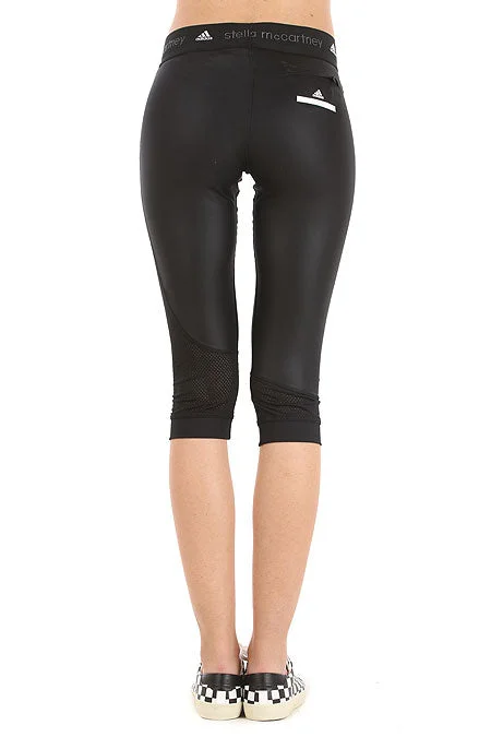 Women Stella McCartney Training Tight 3/4 Pants Black Regular S99055